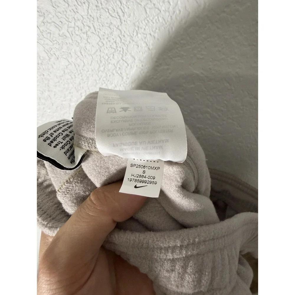 Nike Air ACG Wolf Tree Plus Fleece Pants College Grey Beige Men Sz S HJ2864-009 - Picture 8 of 8
